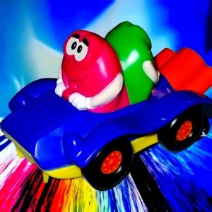 Vintage 1990s very collectible M&M Toy Car~add to your collection!